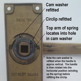 Fitting a Round Wire Door Handle Spring - Step 3