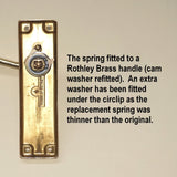 The Spring fitted to a House of Rothley Door Handle