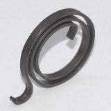 Metallic spring on a white background