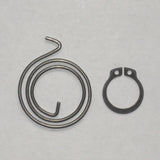 2+1/2 Turn Door Handle Springs plus Circlips, 2mm thick, 30mm Diameter