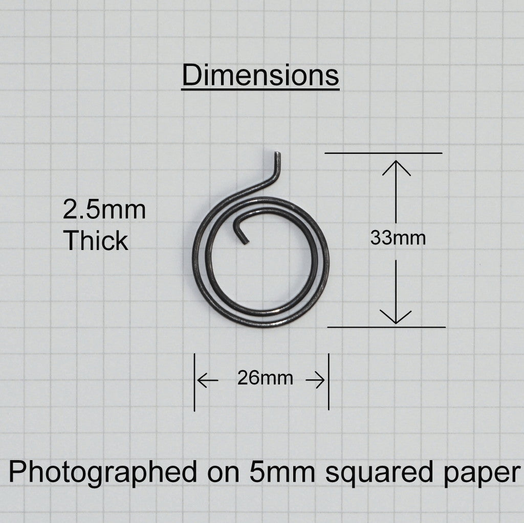 2 Turn, 2.5mm Thick Springs for LeveronRose Door Handles (Pack of 10