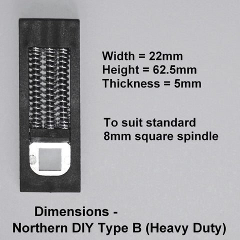 UPVC Door Handle Spring Cassette - Northern DIY Type B (Heavy Duty)