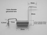 Dimensions of Letter Plate Spring