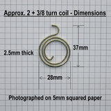 Dimensions - 2+3/8 Turn Door Handle Springs