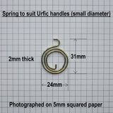 Dimensions - 24mm Diameter Urfic Door Handle Spring