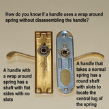 How to identify a wrap around door handle spring